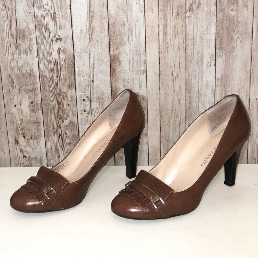 Franco Sarto Womens Heels Size 8 Loafer Pumps